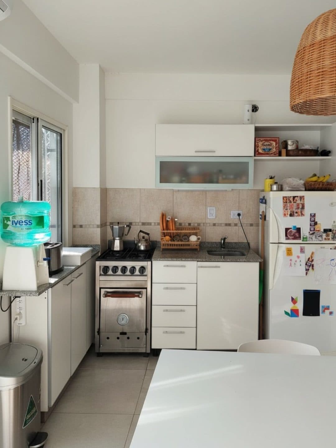 Cocina con barra — antes